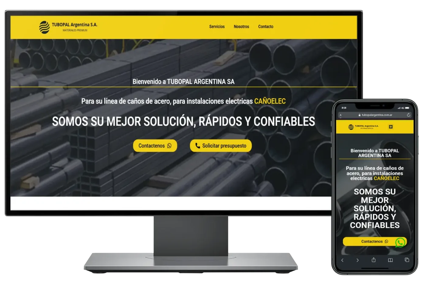 Sitio web simple